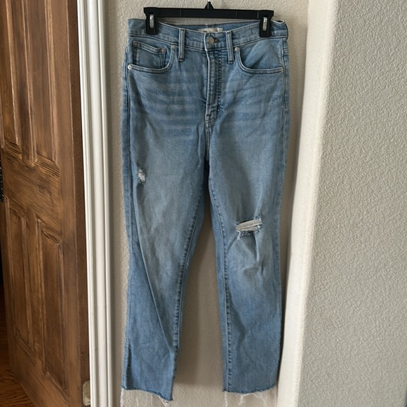 Madewell The Perfect Vintage Jeans Light Wash 27 Distressed Stretch - Picture 2 of 11